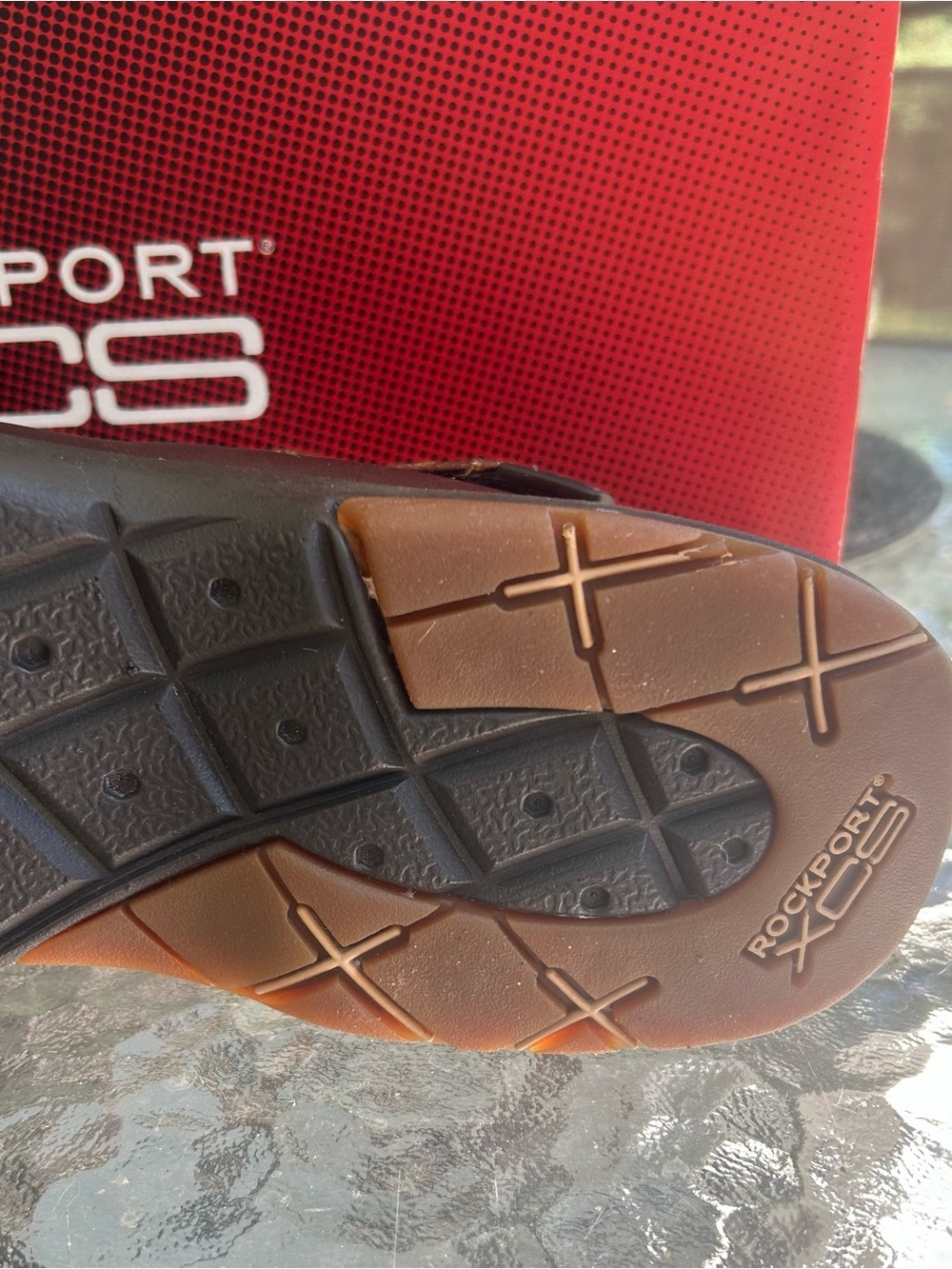 NWT-Rockport XCN Brown Leather Fisherman Sandals-10 1/2 - Picture 4 of 8
